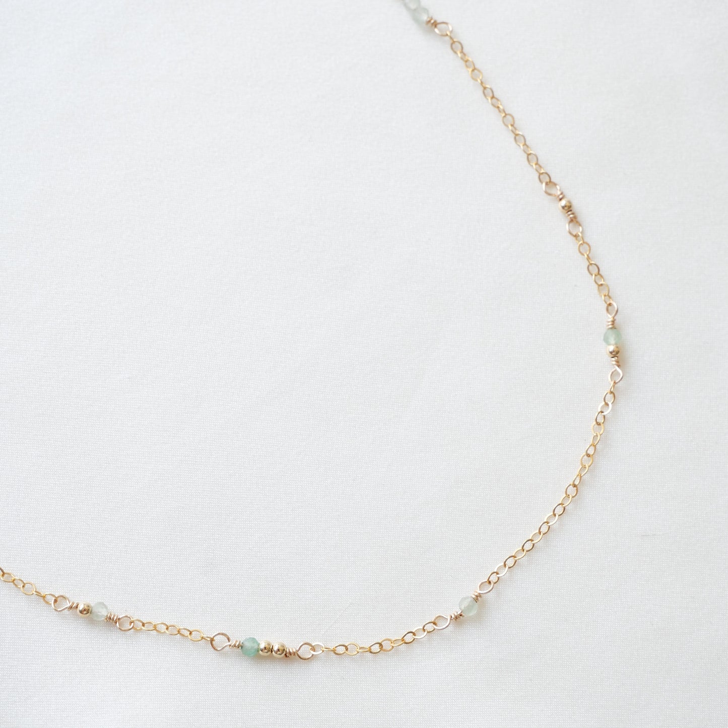 Choker Céleste - Aventurine verte
