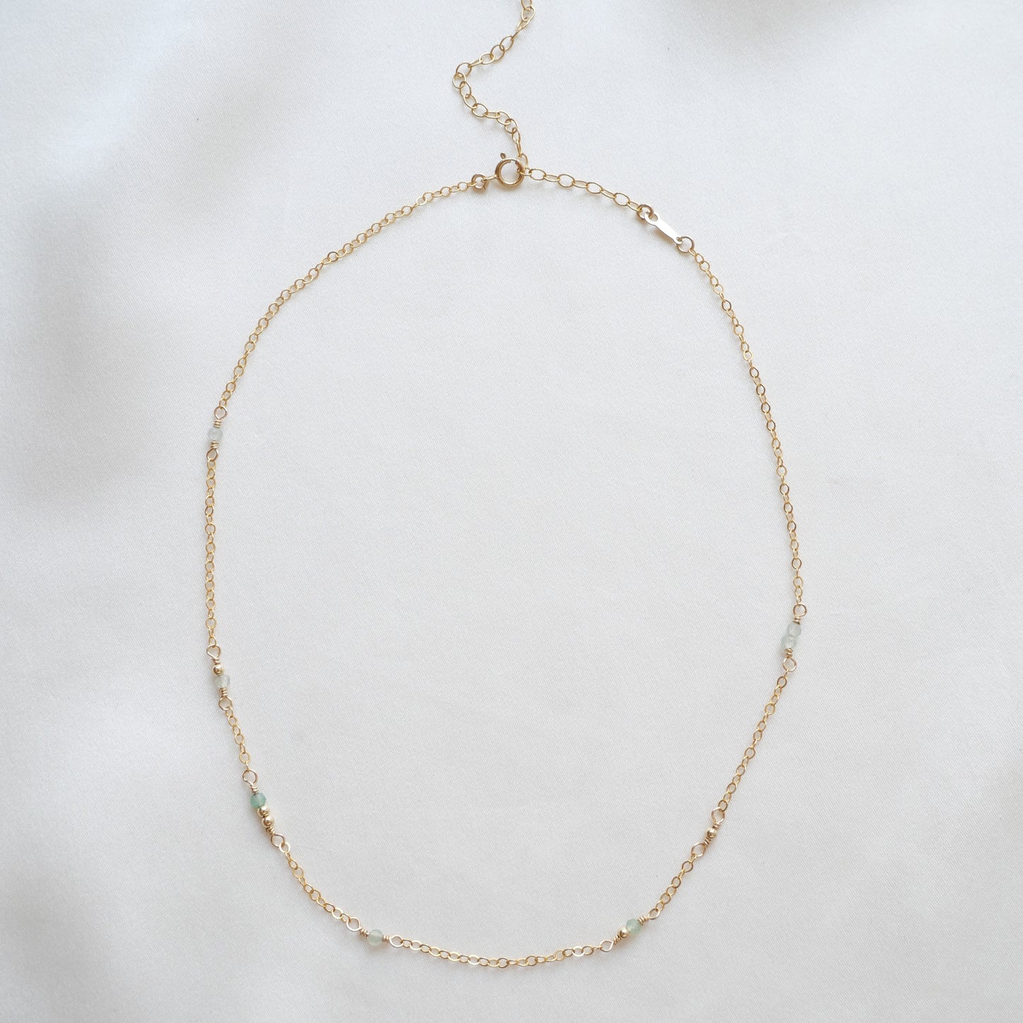 Choker Céleste - Aventurine verte