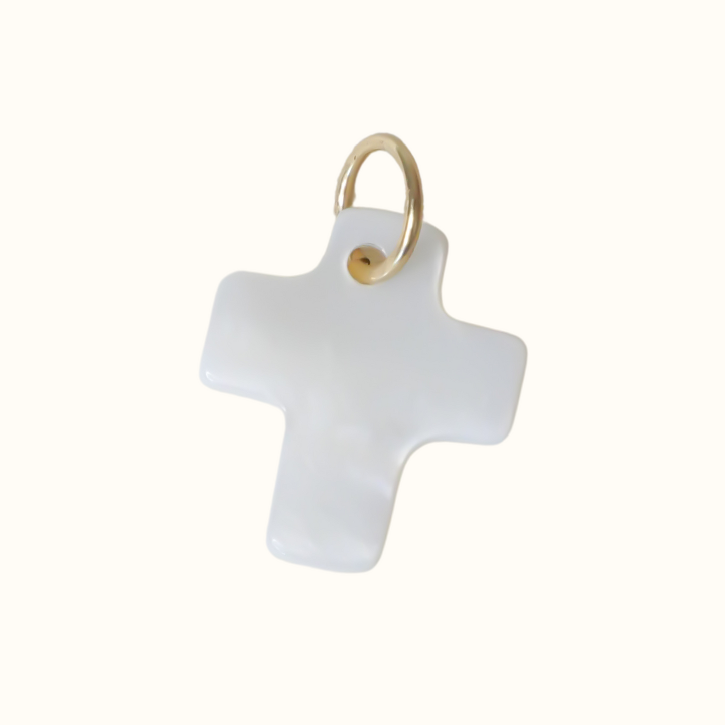 Charm's croix nacre