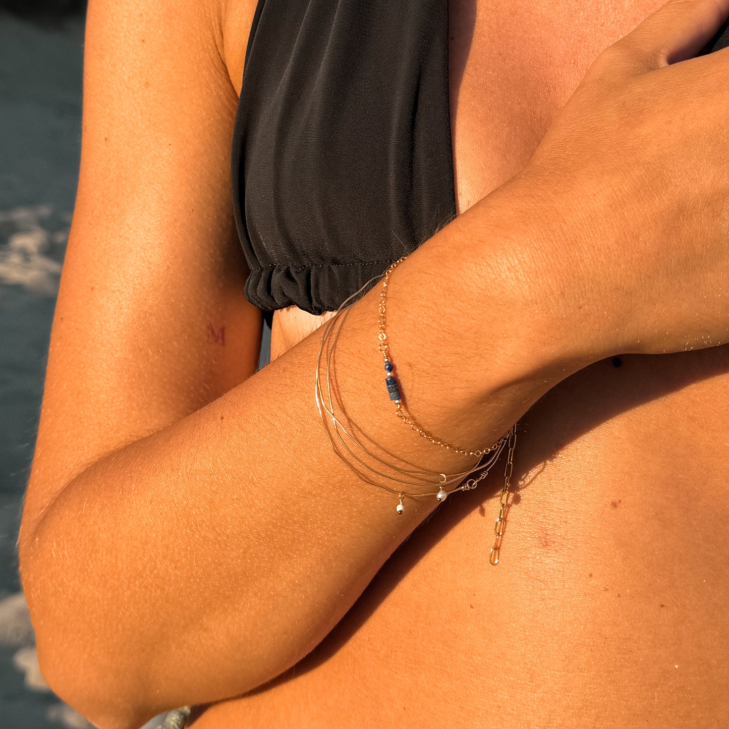 Bracelet La Croisette - Lapis Lazuli