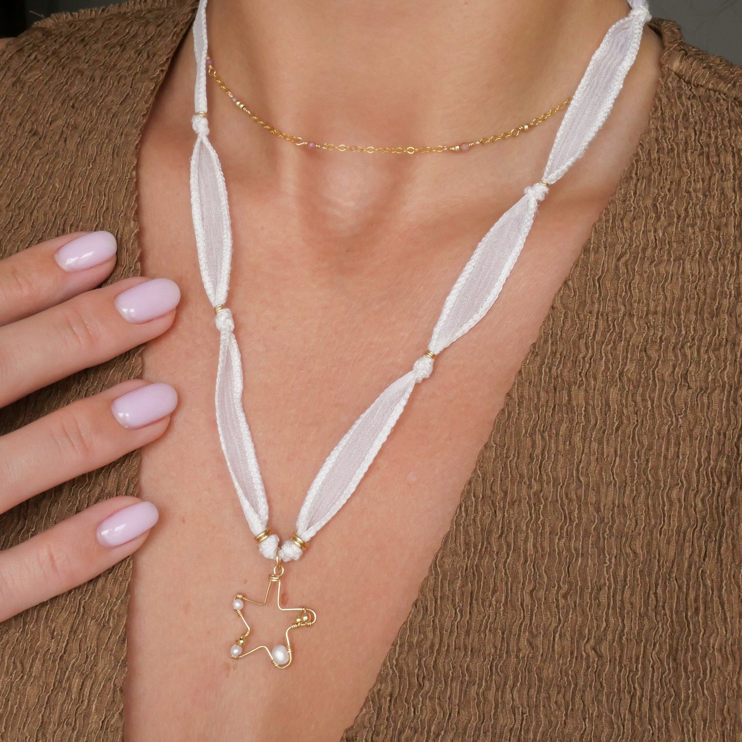 Collier mini Arielle - cordon