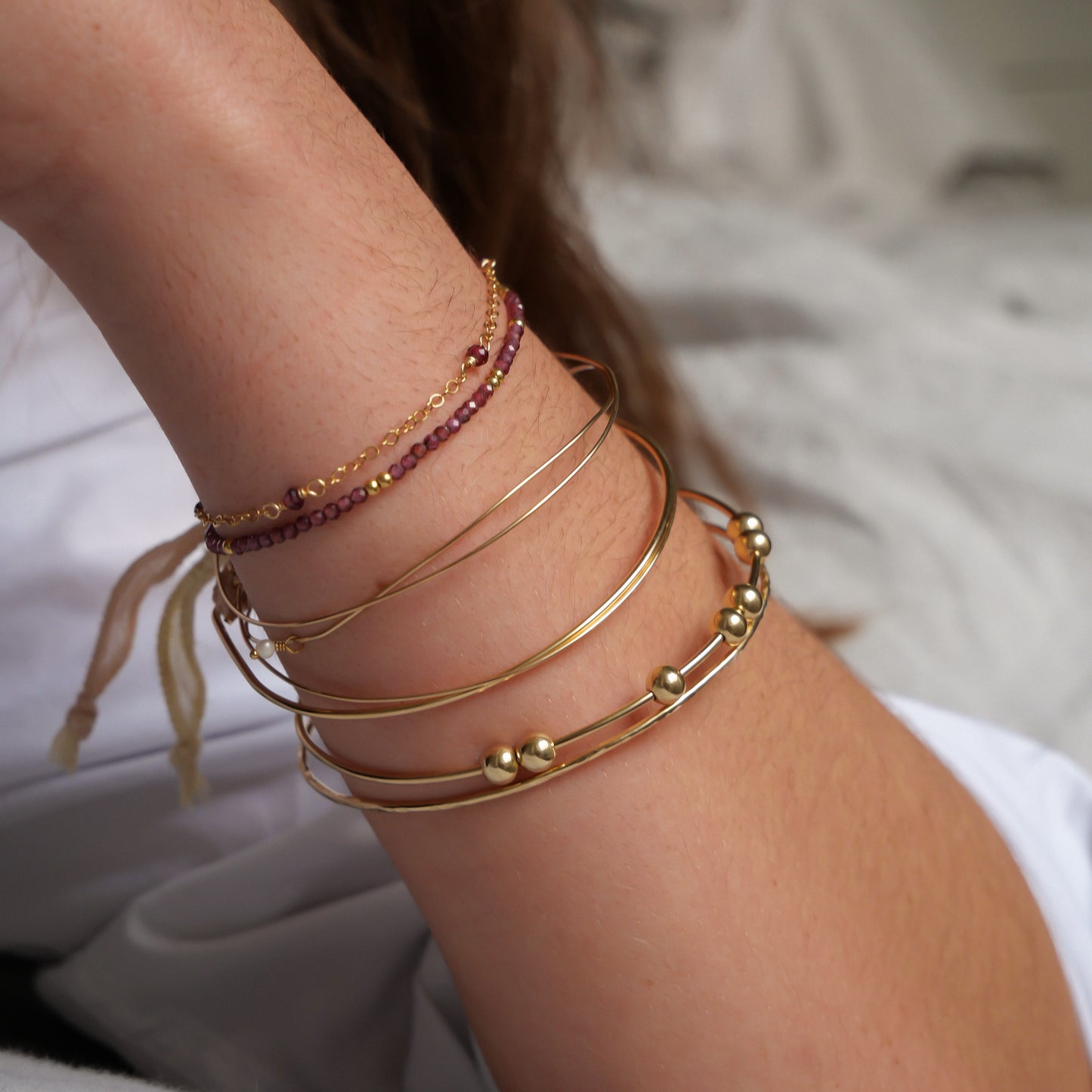Bracelet Albane - Grenat