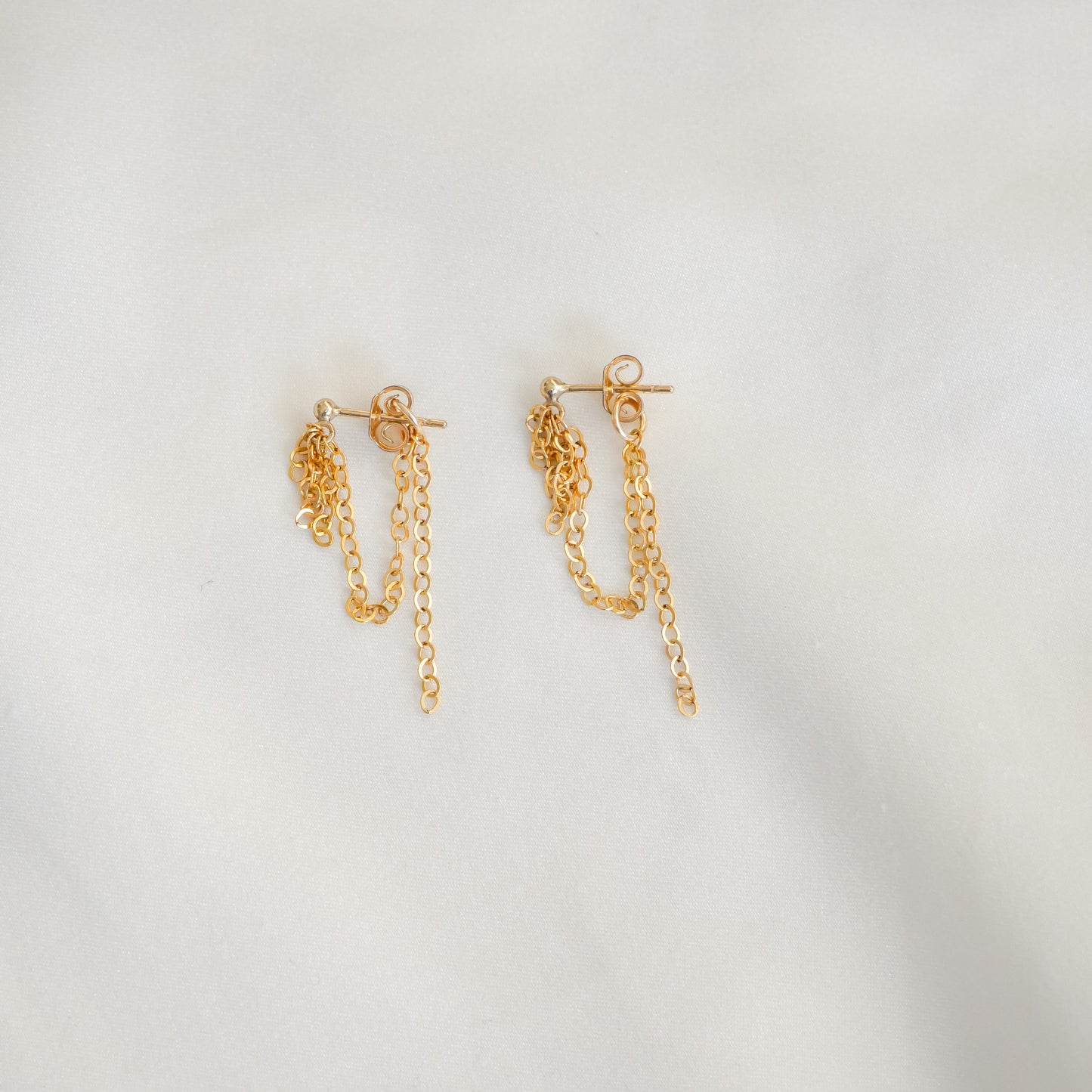 Boucles d'oreilles chaînettes June