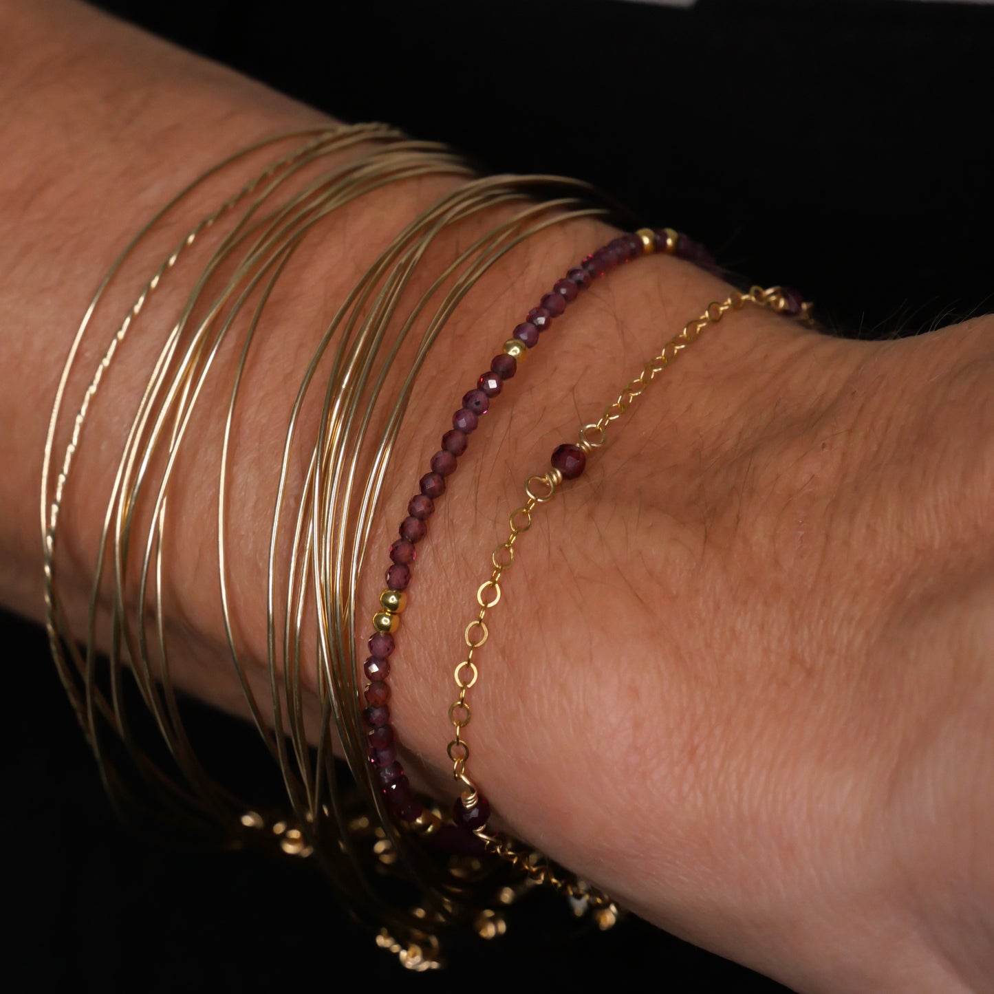 Bracelet Albane - Grenat