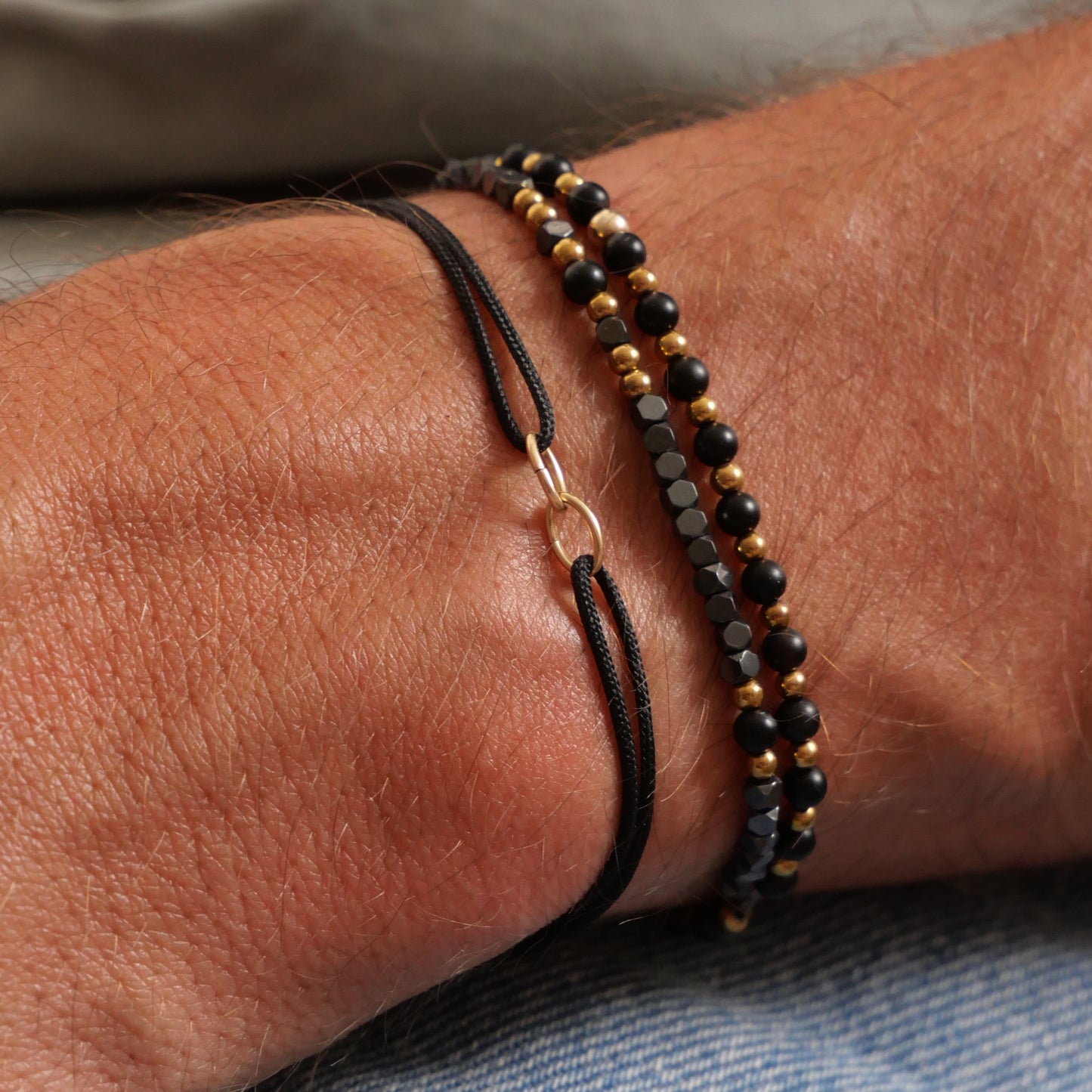 Bracelet homme Raoul - Onyx, hématite