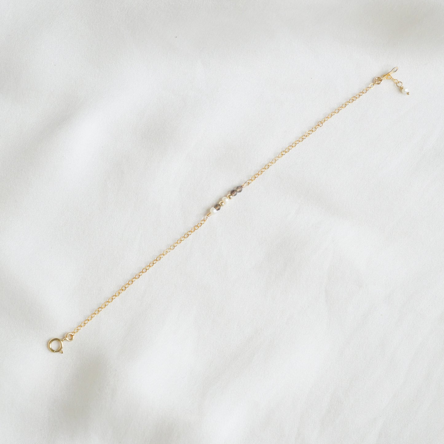 Bracelet Thérèse - Quartz fumé