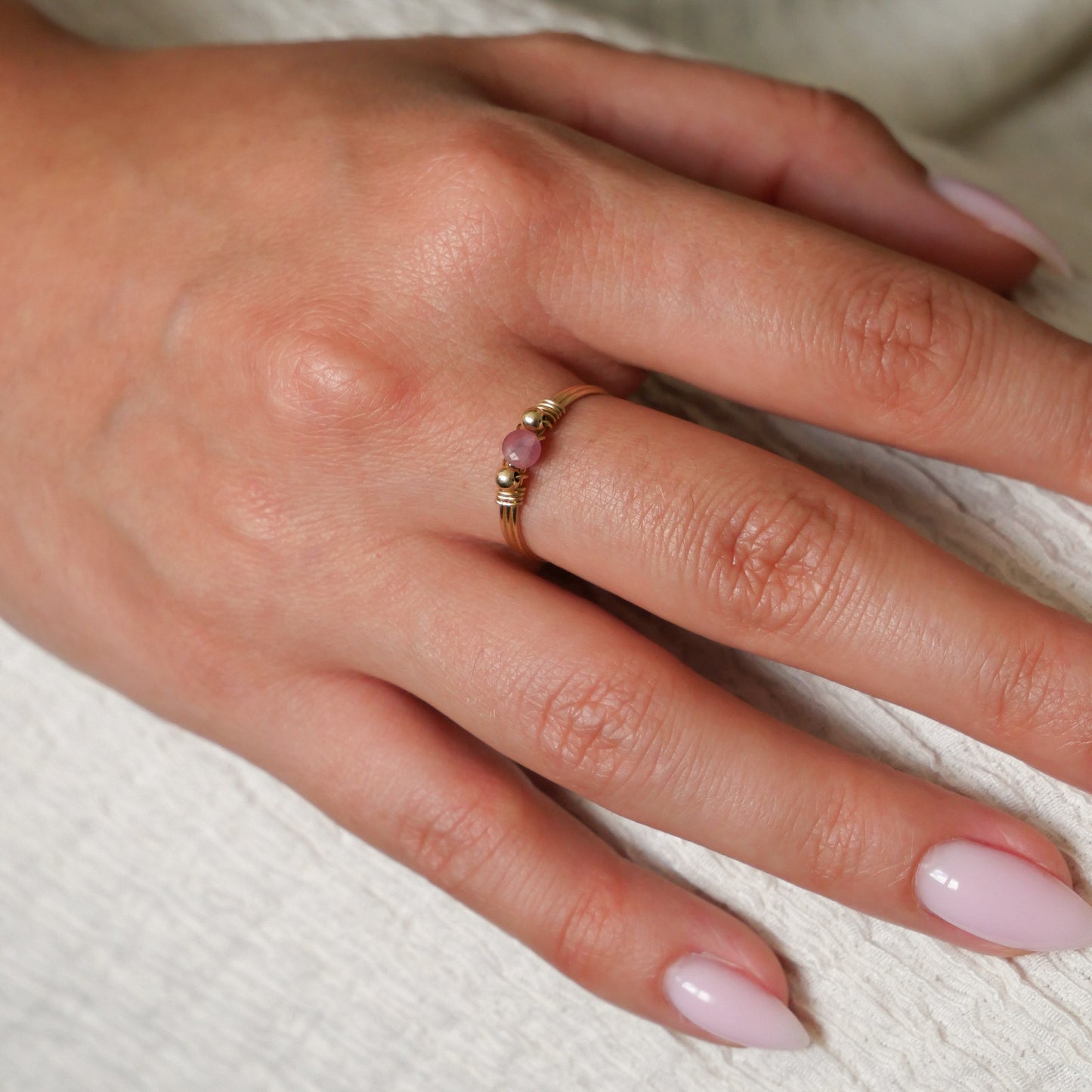 Bague Francine - Tourmaline rose
