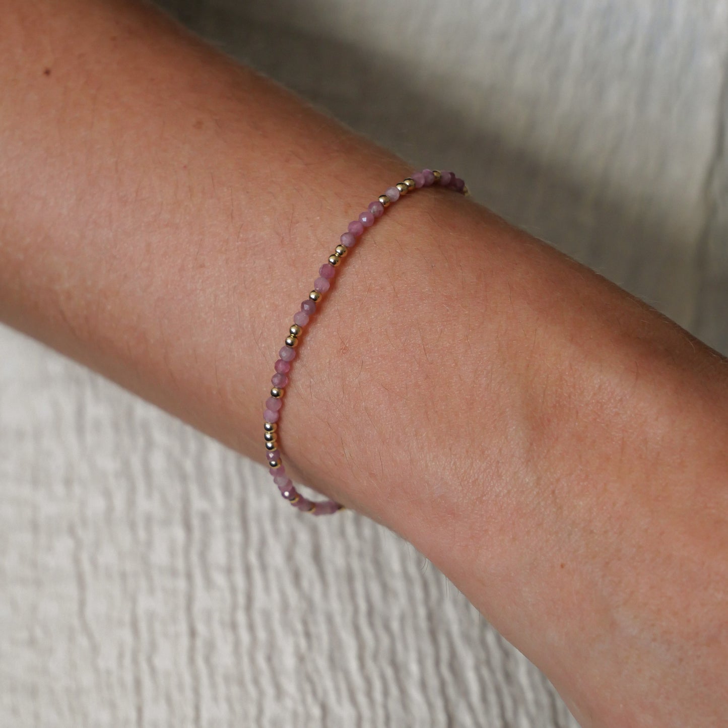 Bracelet Gema - Tourmaline rose