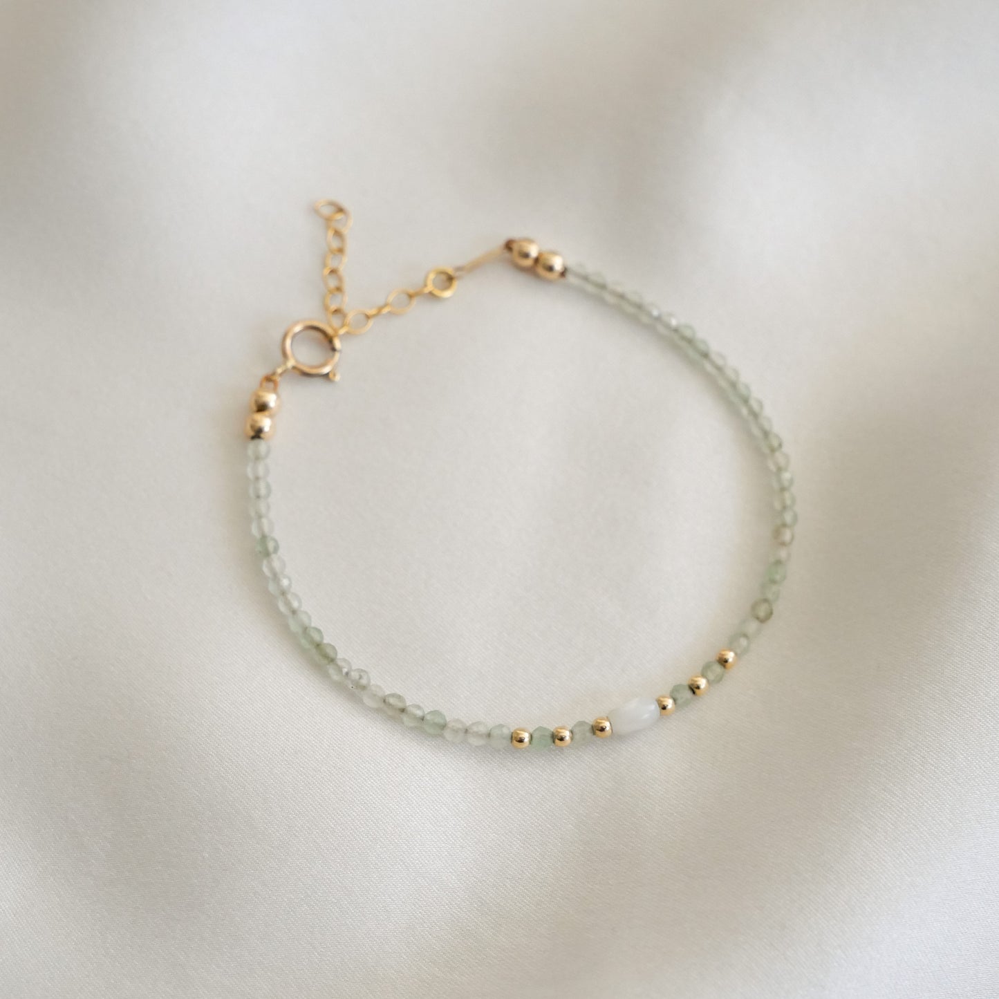 Bracelet Léonie - Nacre, aventurine