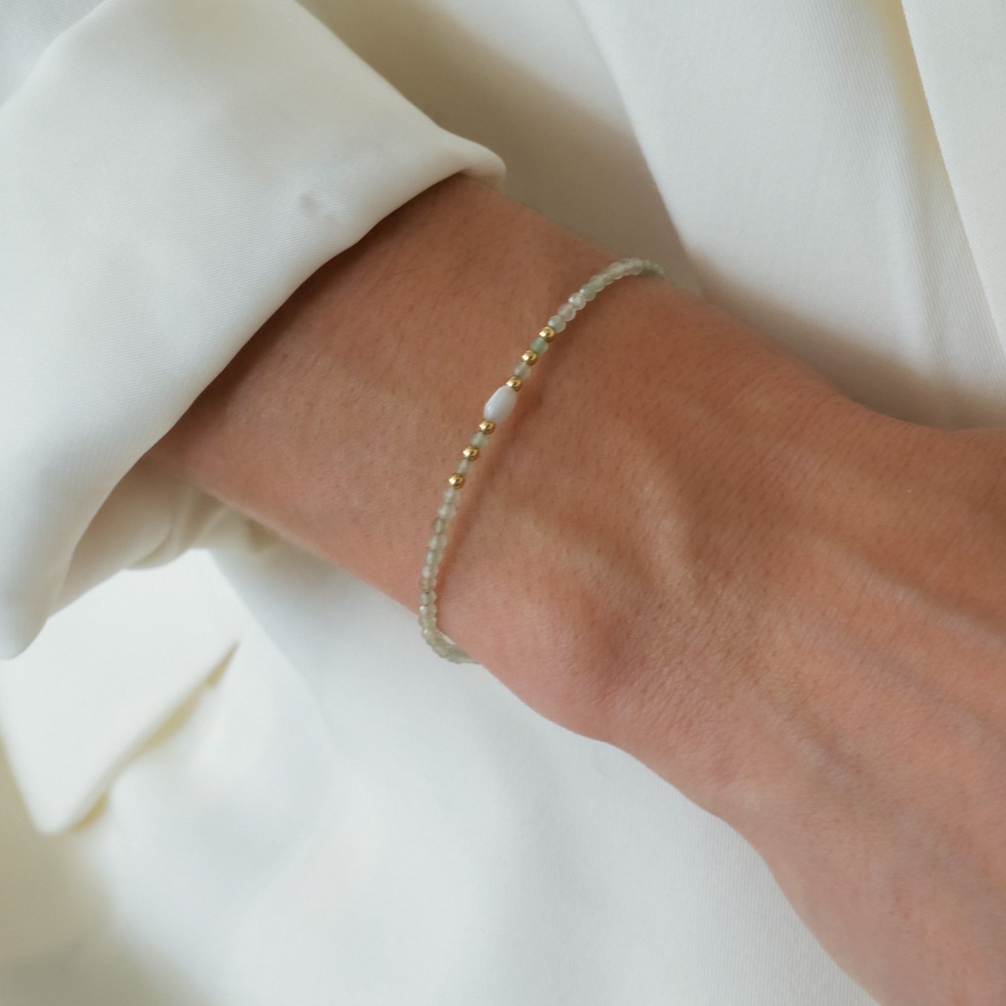 Bracelet Léonie - Nacre, aventurine