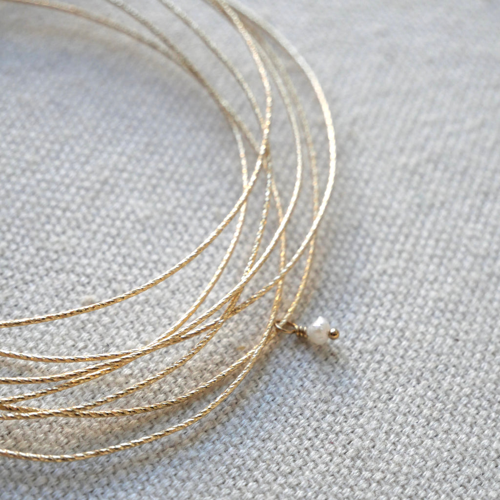 Joncs semainier scintillant Méora - Or Laminé