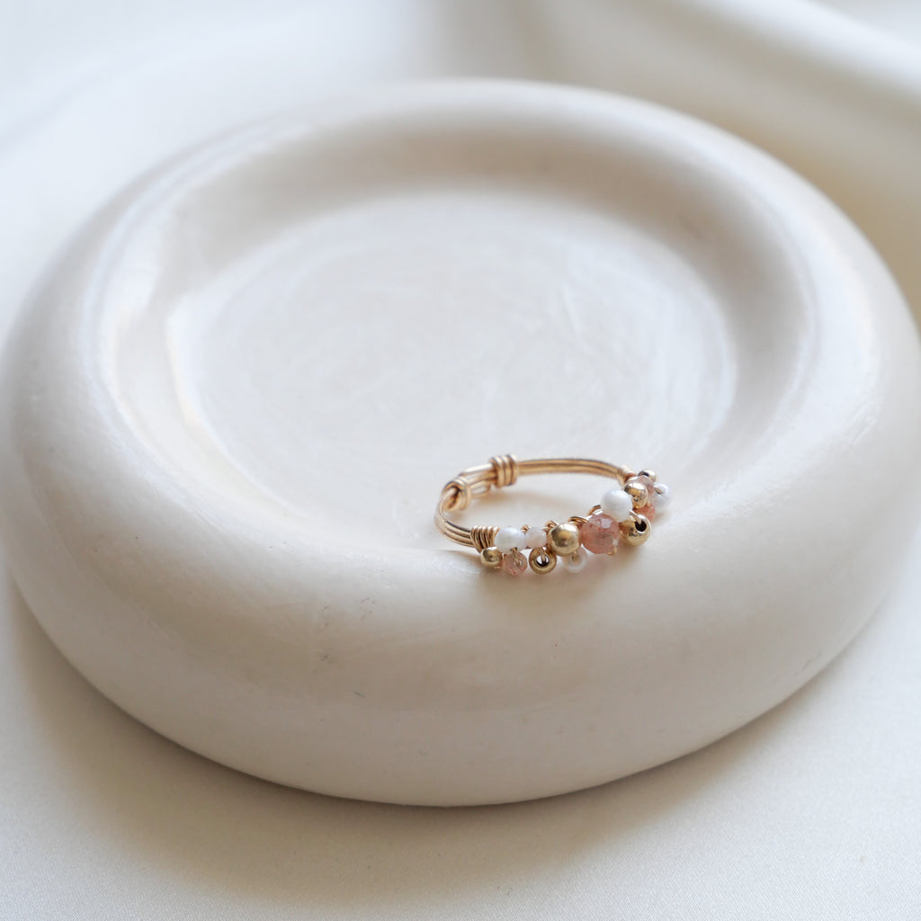 Bague Pia - Gold sun stone