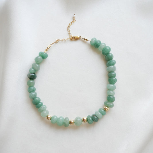 Bijou de cheville Ivy - Tourmaline verte