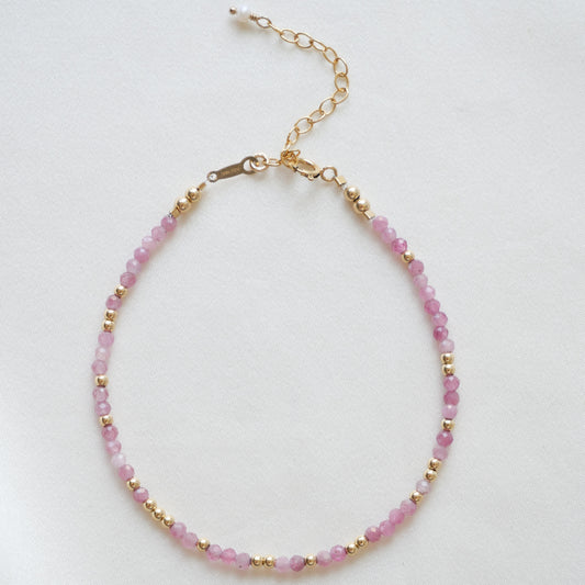 Bracelet Gema - Tourmaline rose
