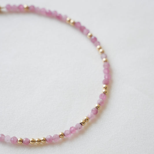 Bracelet Gema - Tourmaline rose