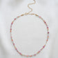 Collier double bracelet Frida - Aventurine, tourmaline, gold sun