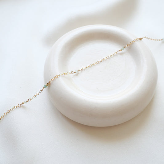 Choker Céleste - Aventurine verte
