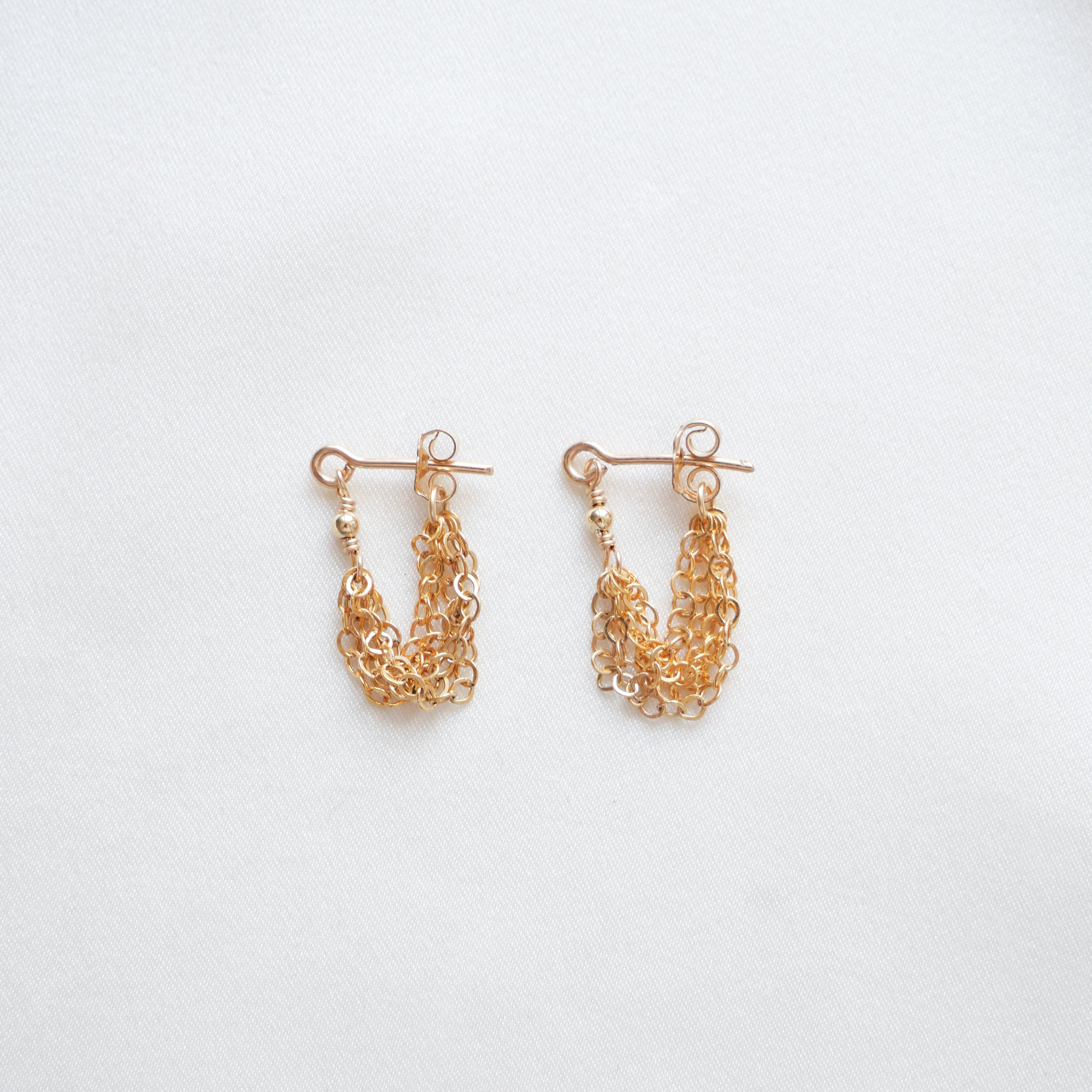 Boucles d'oreilles Gaïa - Or Laminé