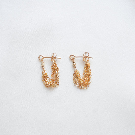 Boucles d'oreilles Gaïa - Or Laminé