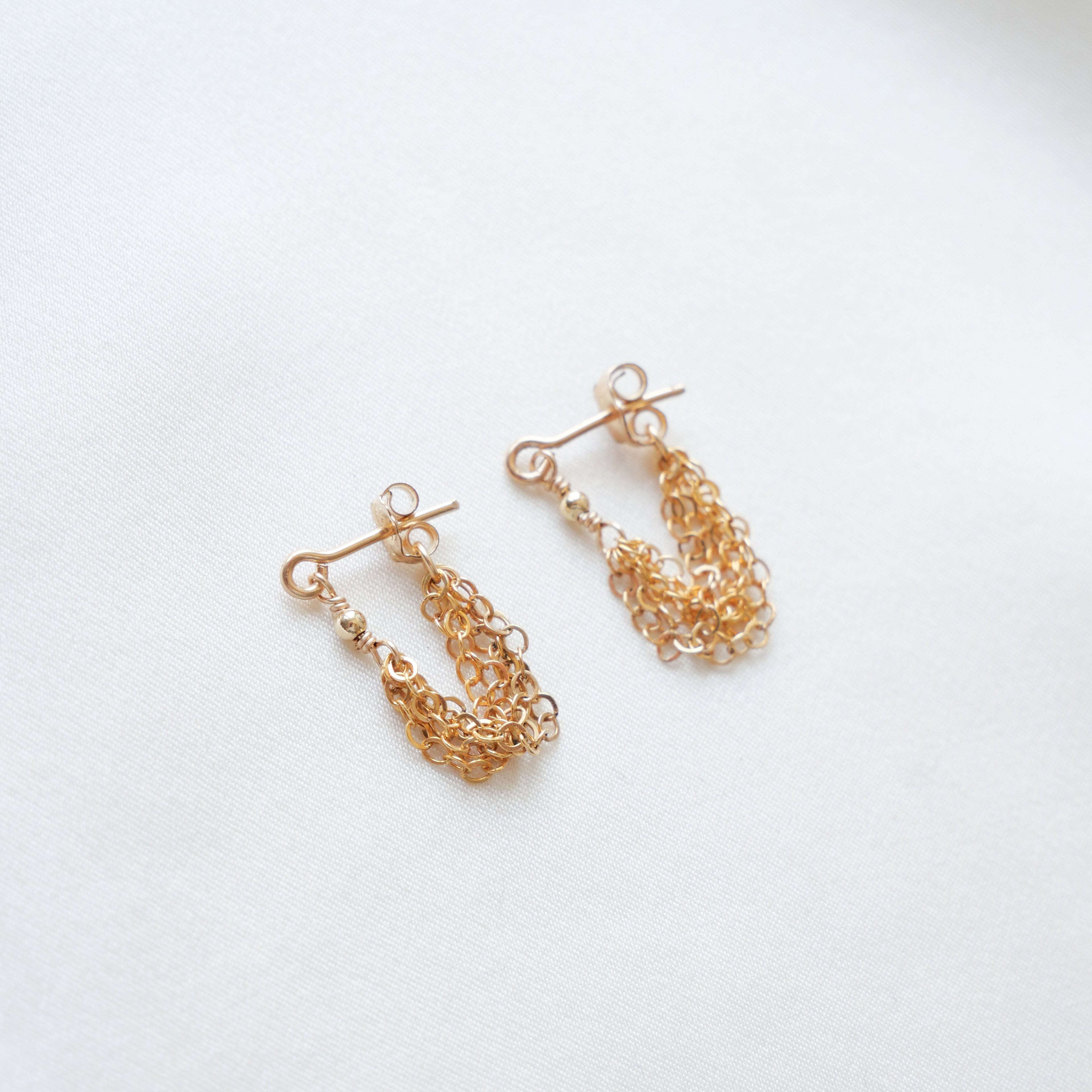 Boucles d'oreilles Gaïa - Or Laminé