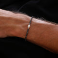 Bracelet homme Marcel - Onyx, hématite silver, perle de culture