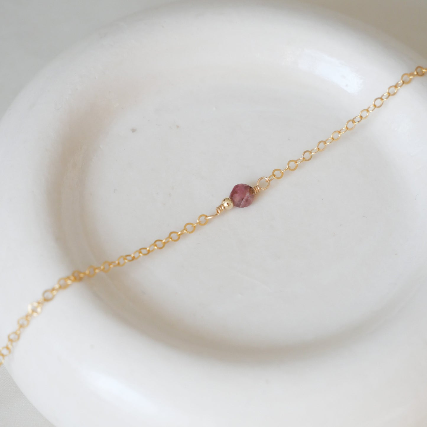Chocker Anaya - Tourmaline rose