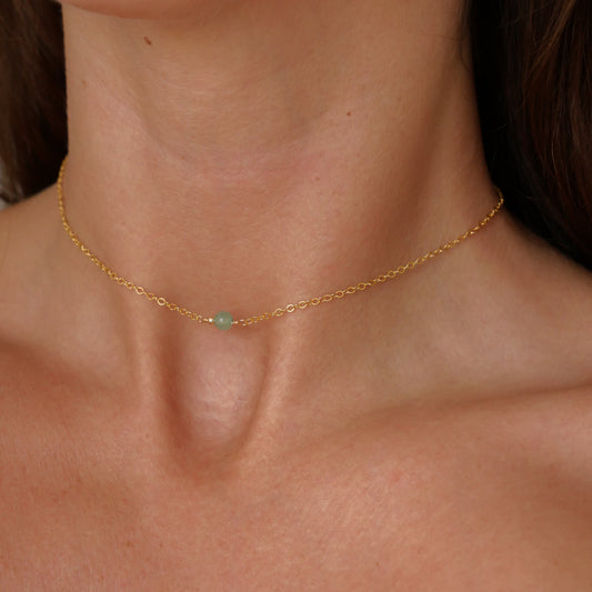 Chocker Anaya - Aventurine verte