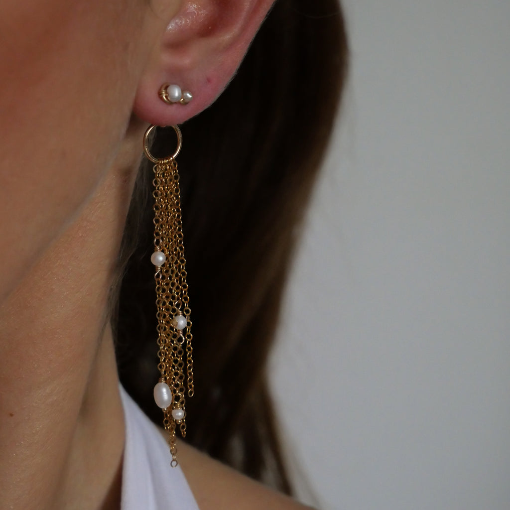 Fermoirs de boucles d'oreilles Ana - Or Laminé