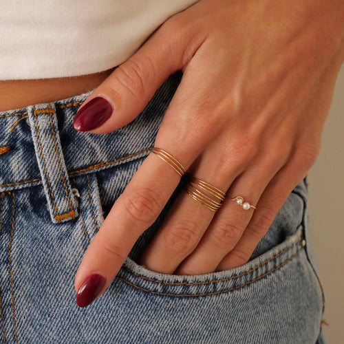 Bague Shell - Or Laminé
