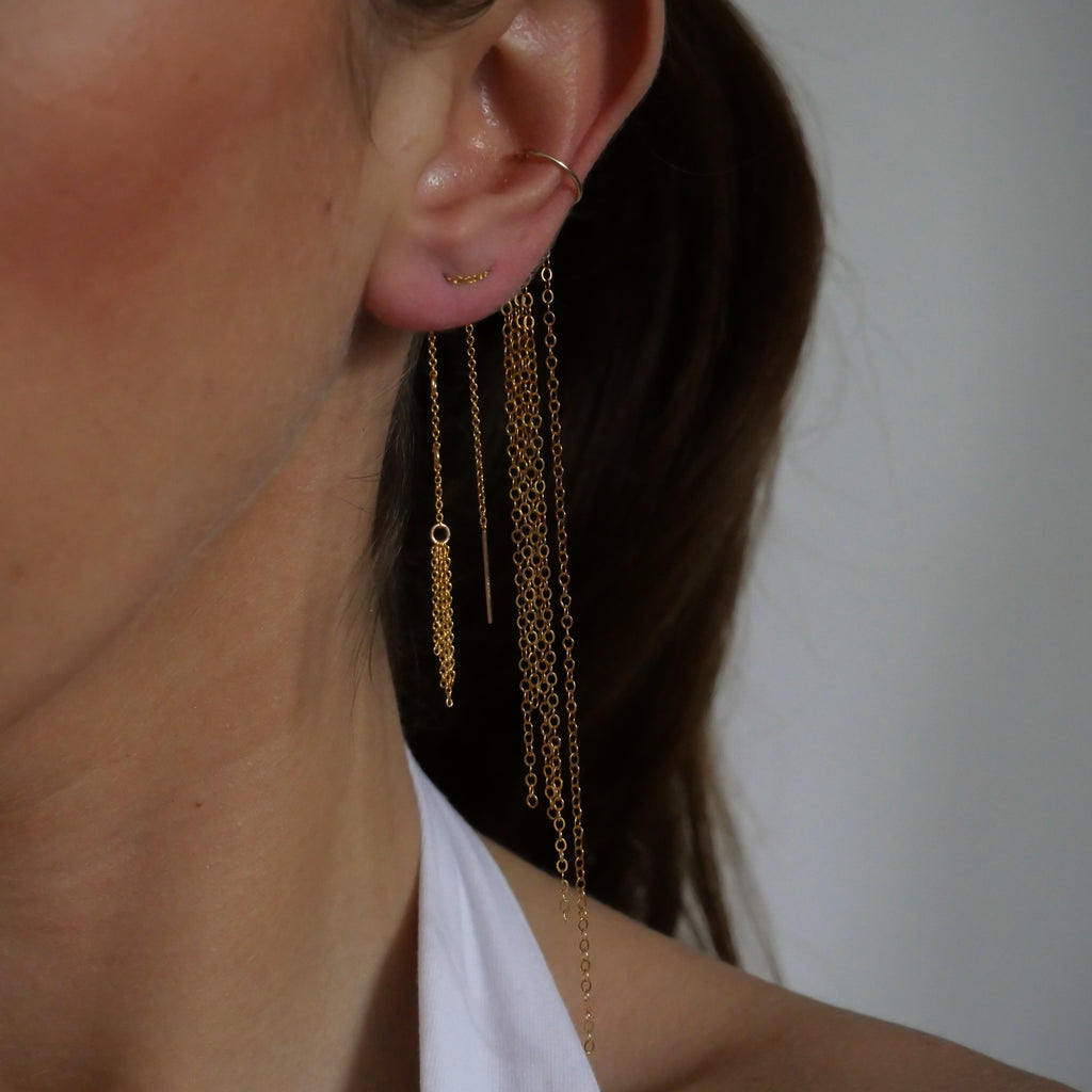 Mono boucle Circle - Or Laminé