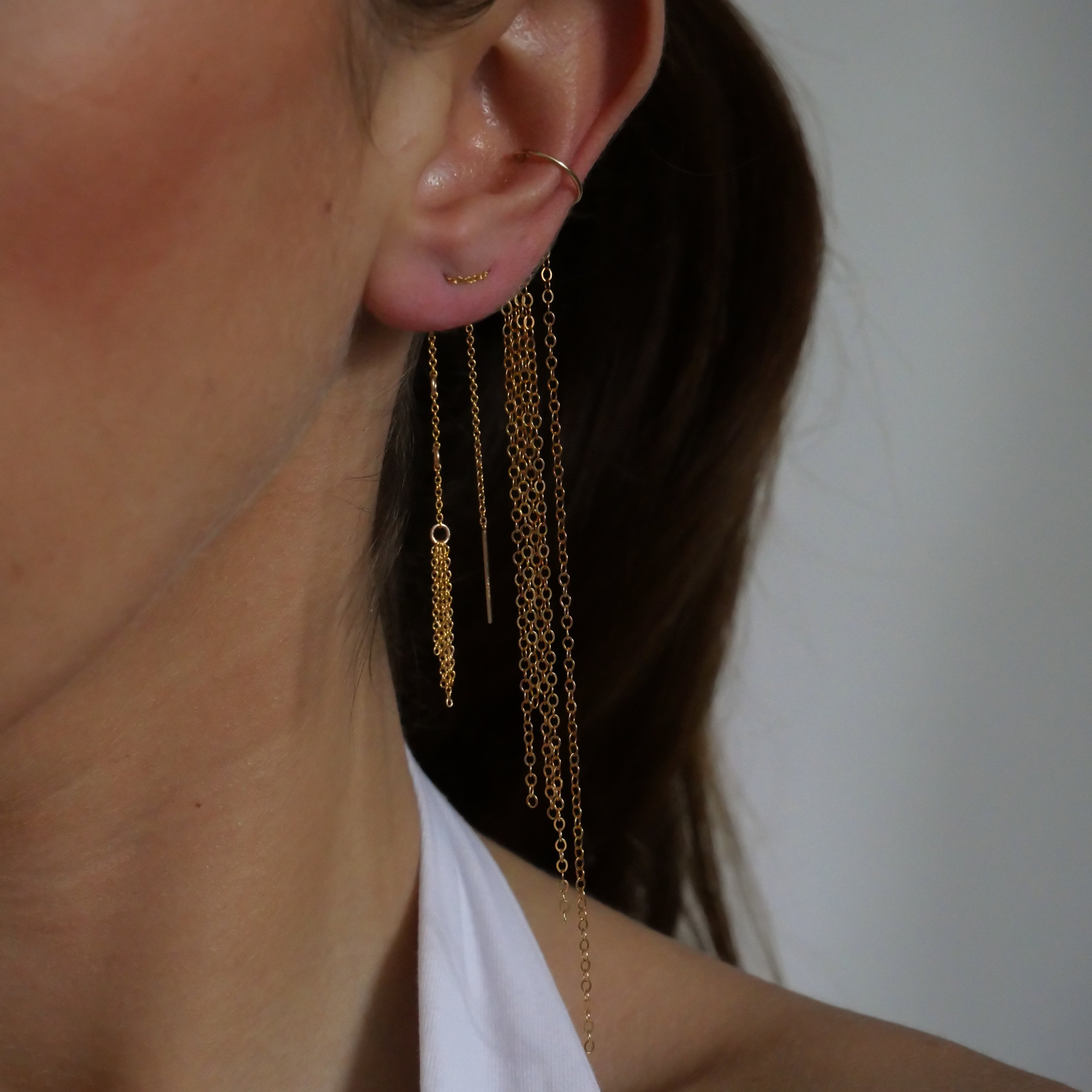 Mono boucle Circle - Or Laminé