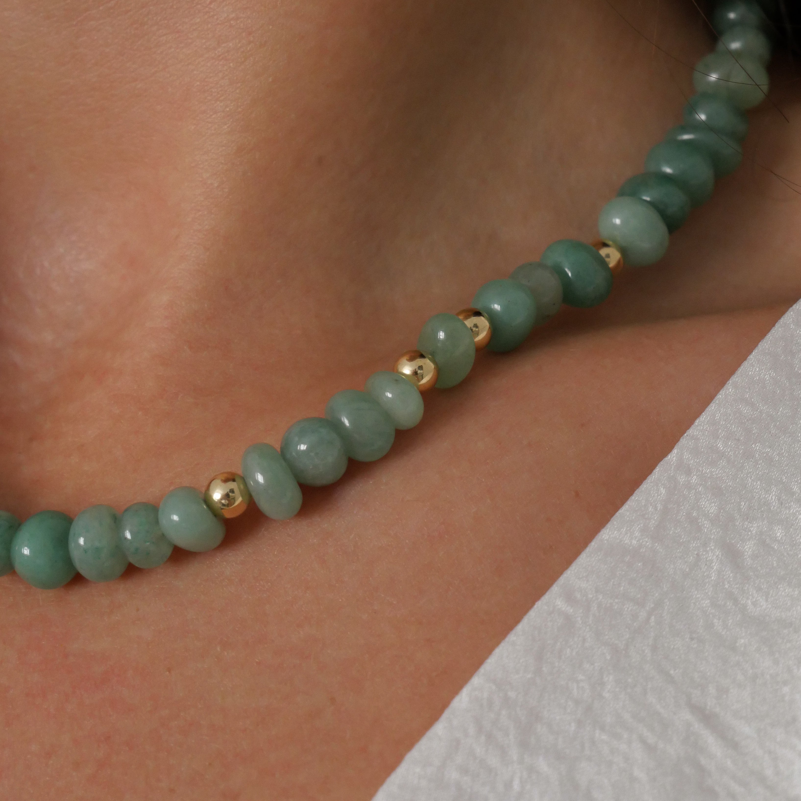 Collier Ivy - Aventurine verte