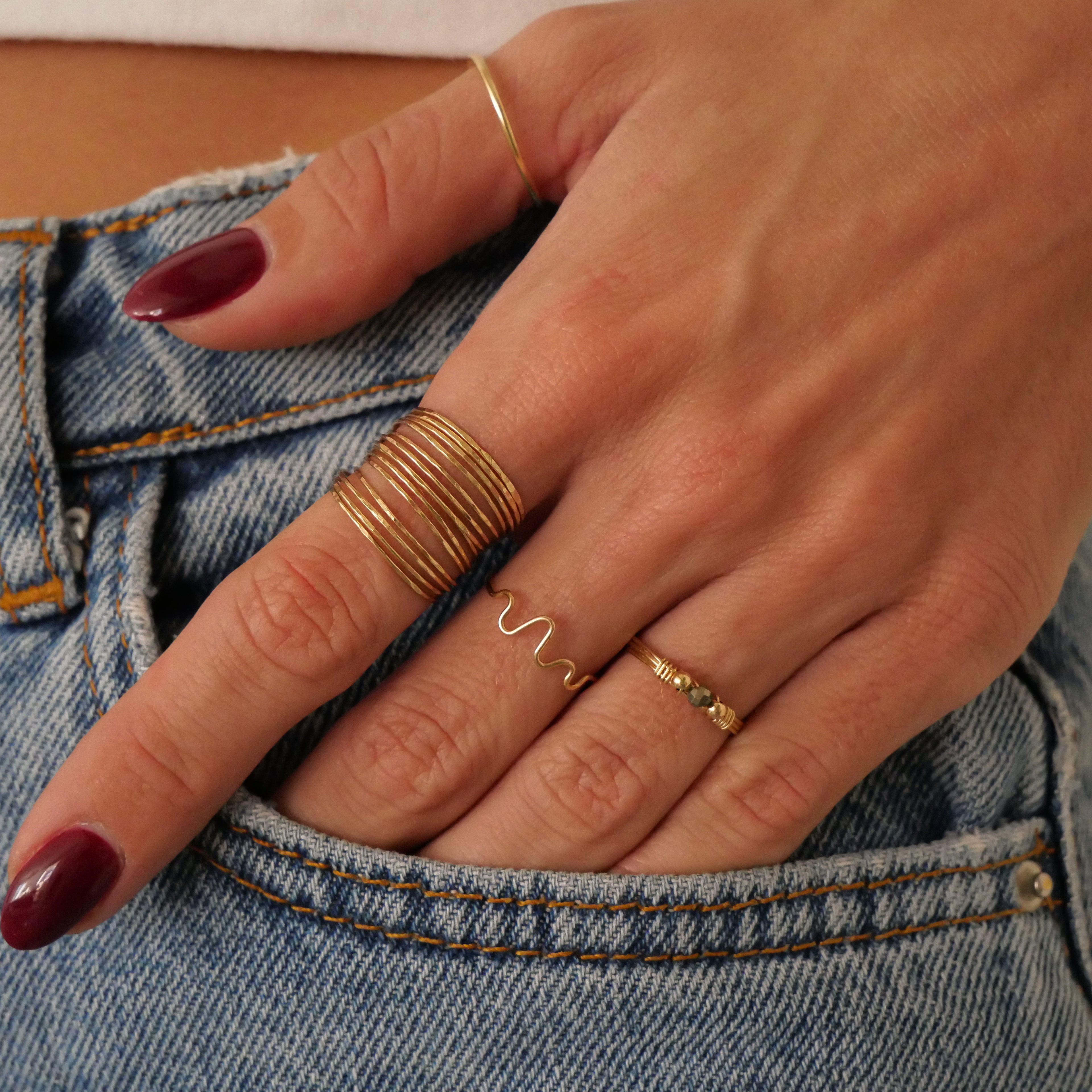 Bague Francine - Pyrite