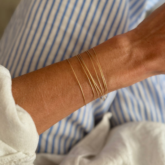 Joncs semainier scintillant Méora - Or Laminé