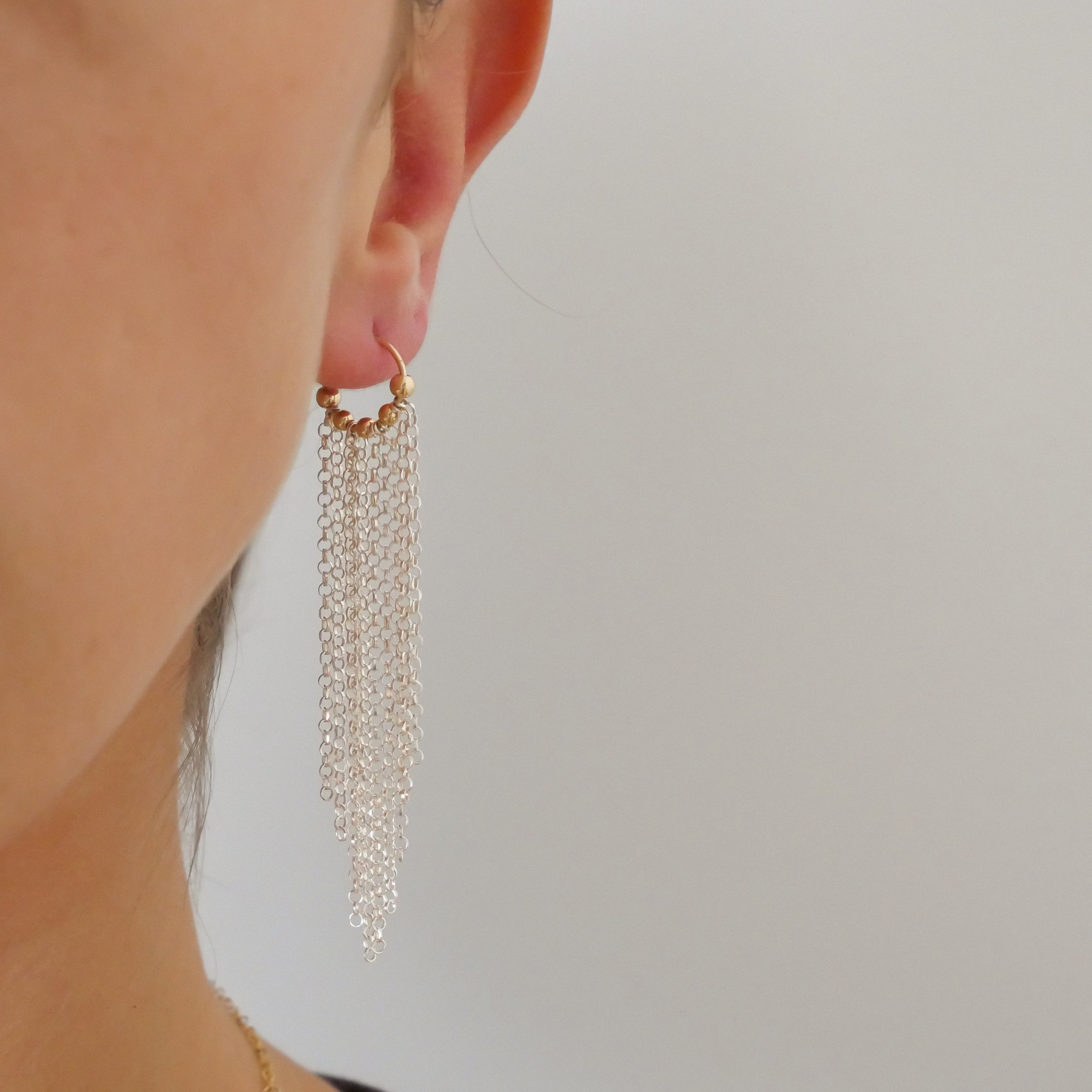 Boucles d'oreilles Nova - Or Laminé & Argent 925