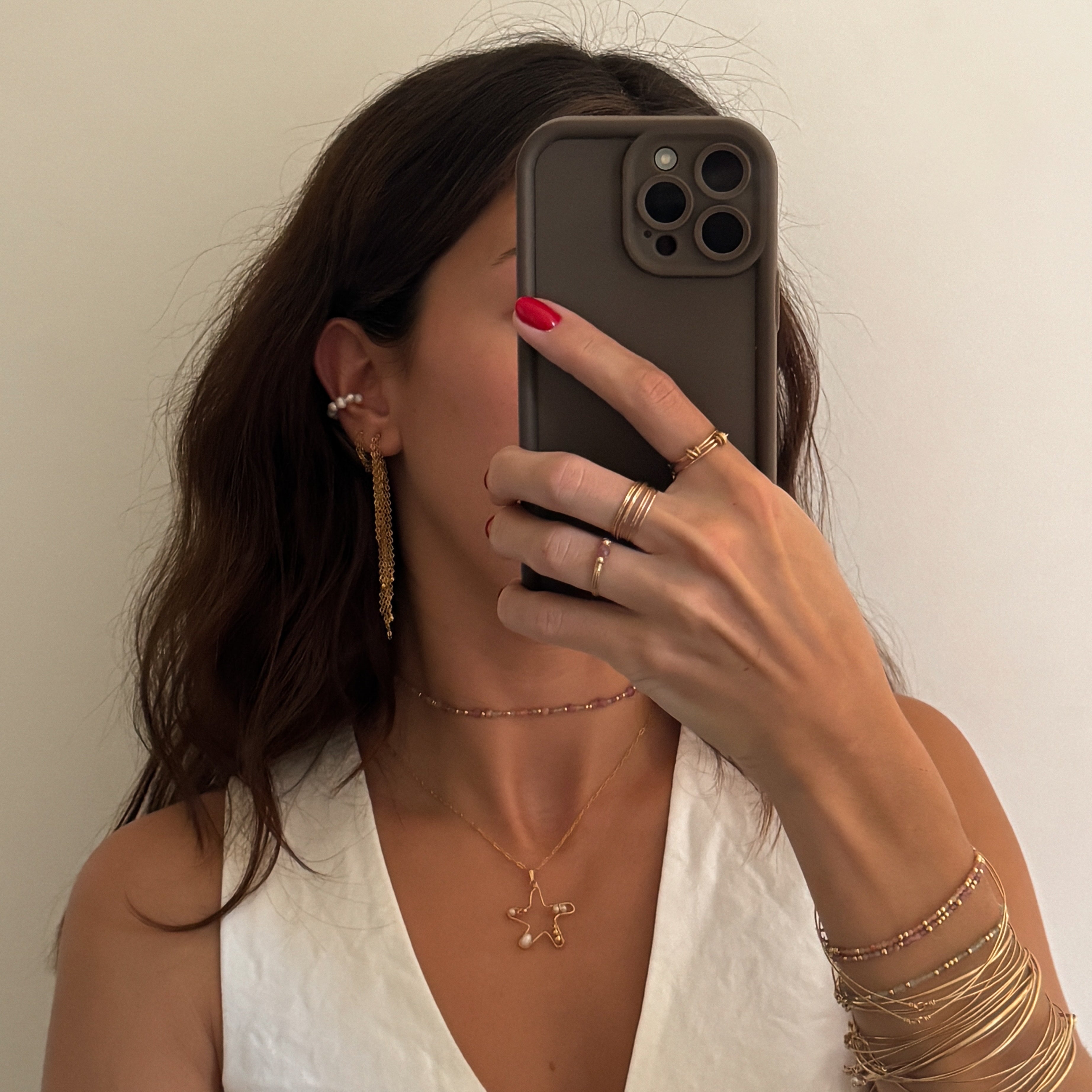 Earcuff Irène - Perles de culture