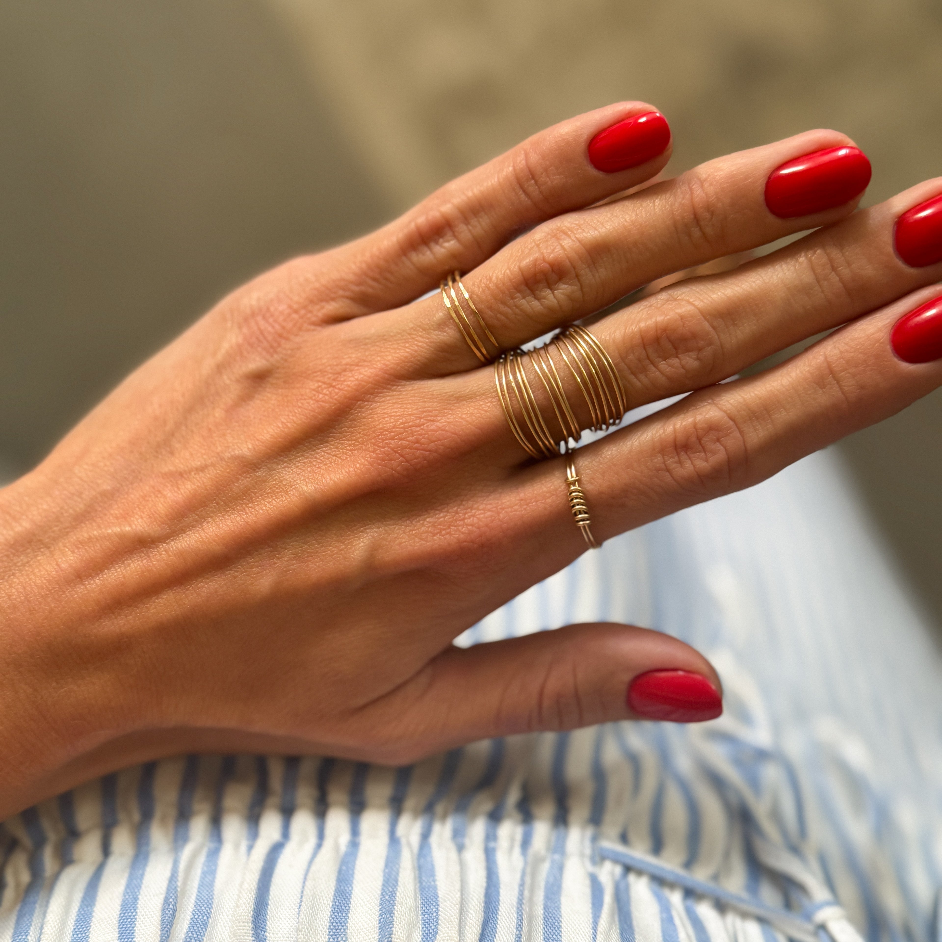 Bague Edith multi-rangs