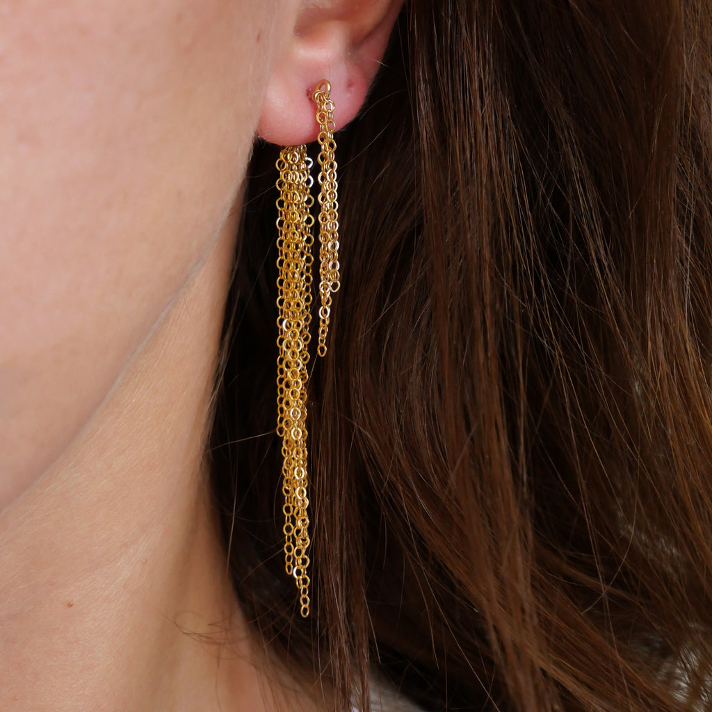 Maxi boucles Sophia - Or laminé