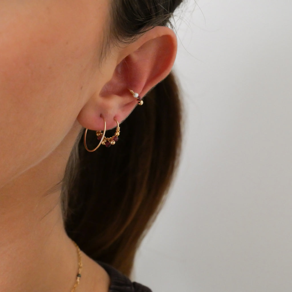 Earcuff Esmée - Grenat