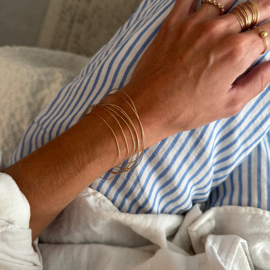 Joncs semainier scintillant Méora - Or Laminé