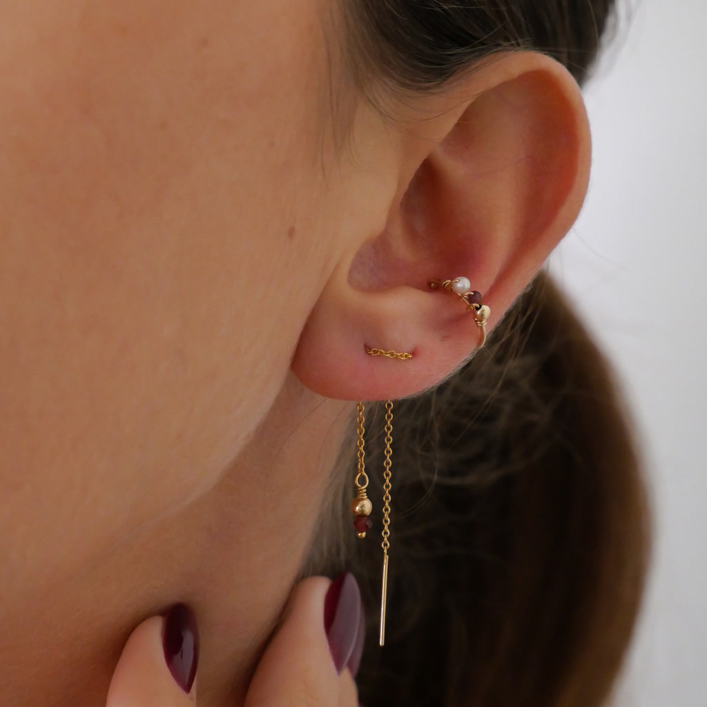 Earcuff Esmée - Grenat
