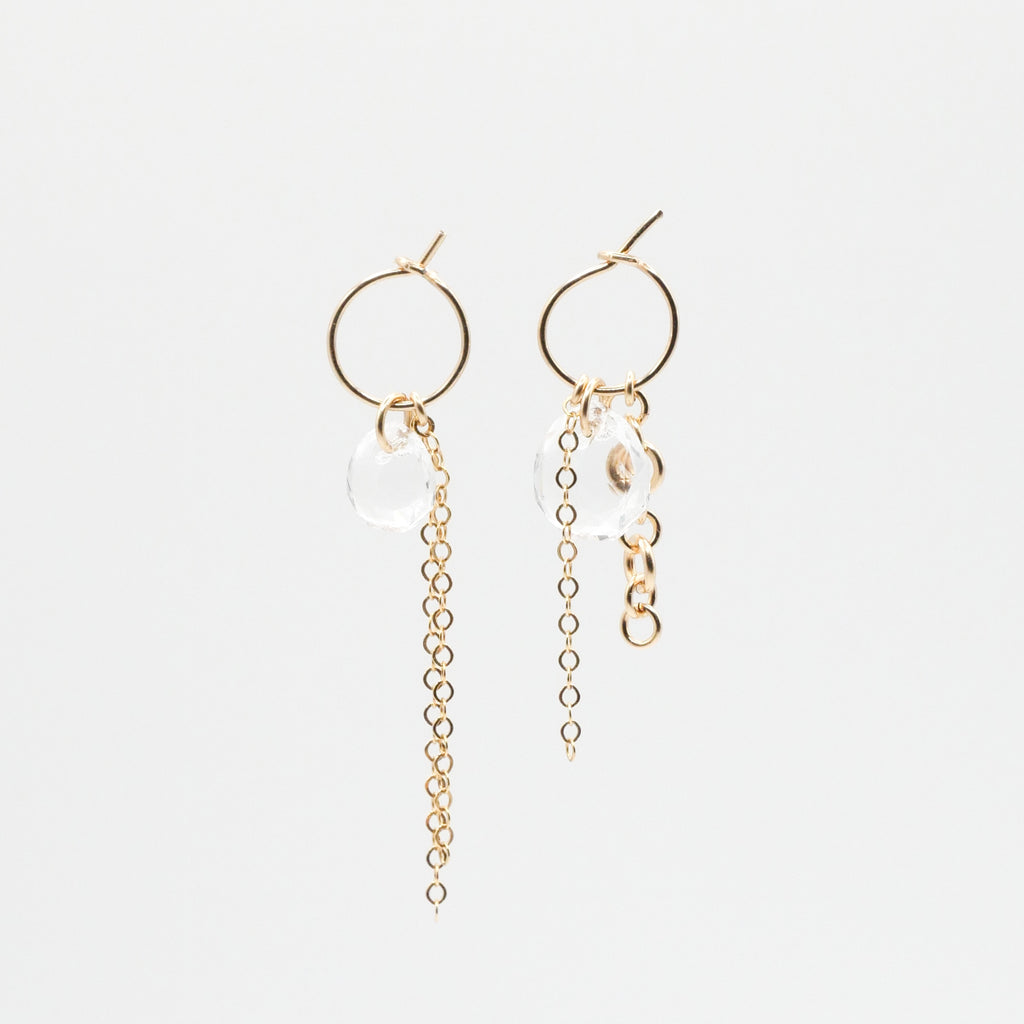 Mini Créoles Diana - Cristal