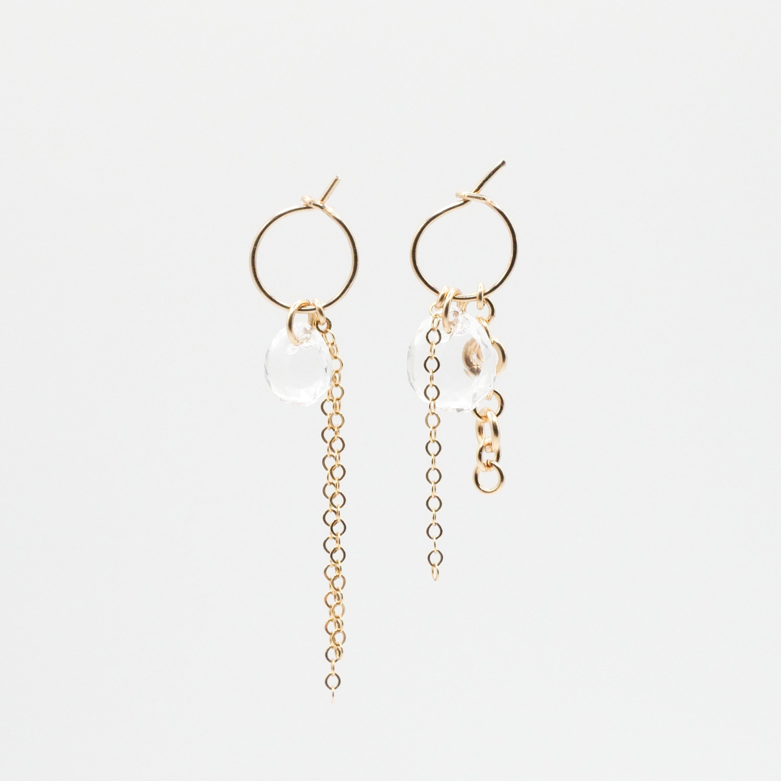 Mini Créoles Diana - Cristal