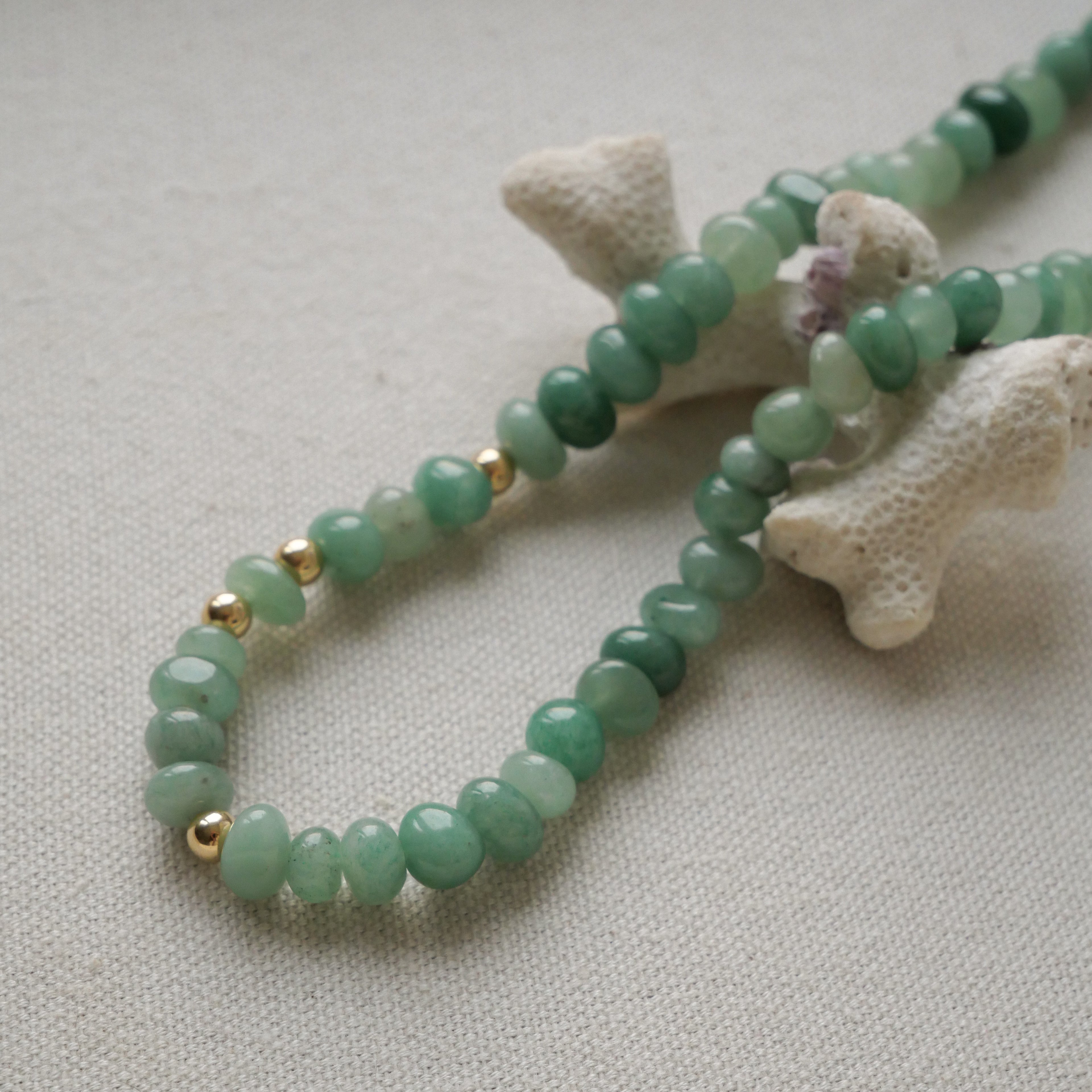 Collier Ivy - Aventurine verte