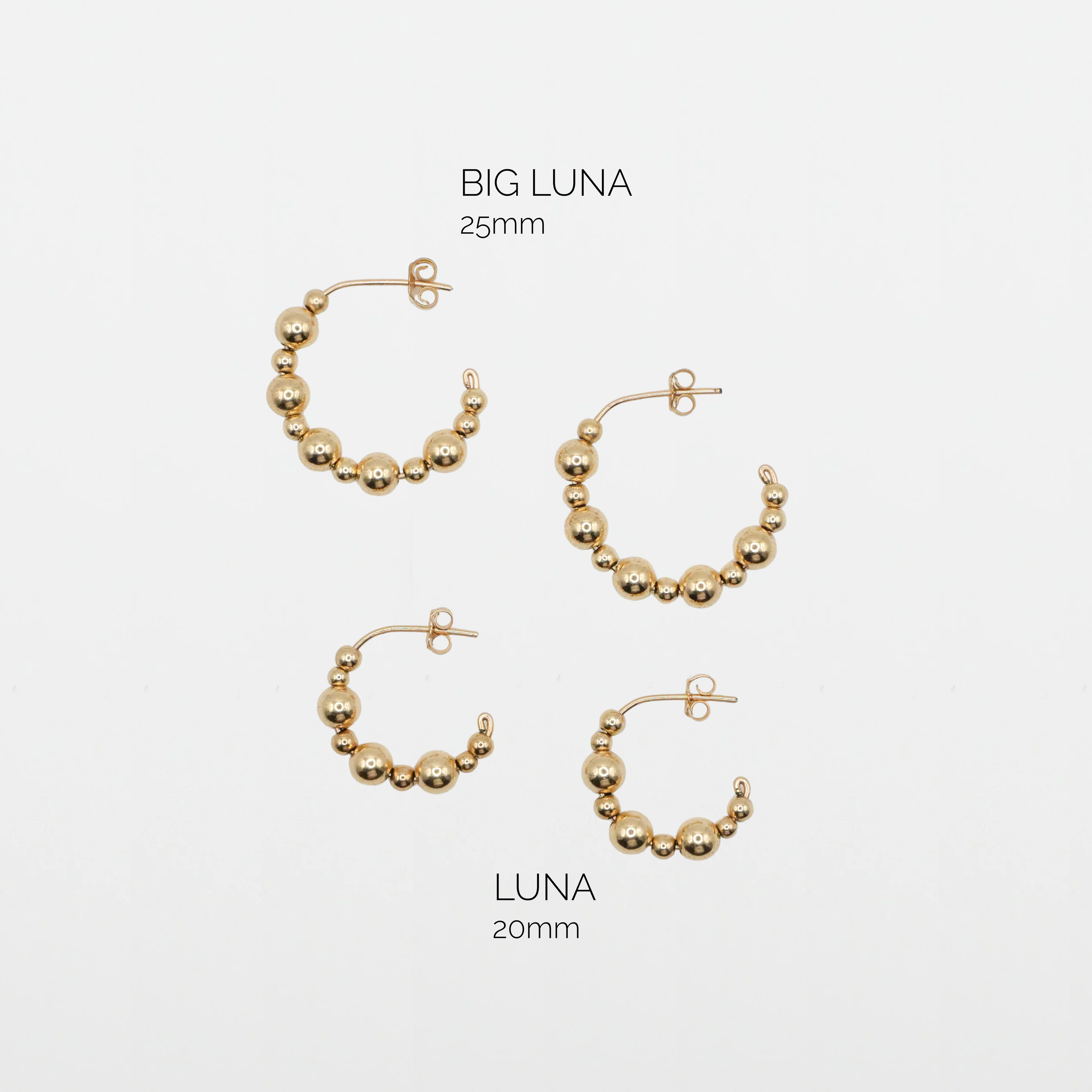 Créoles Big Luna - Or Laminé