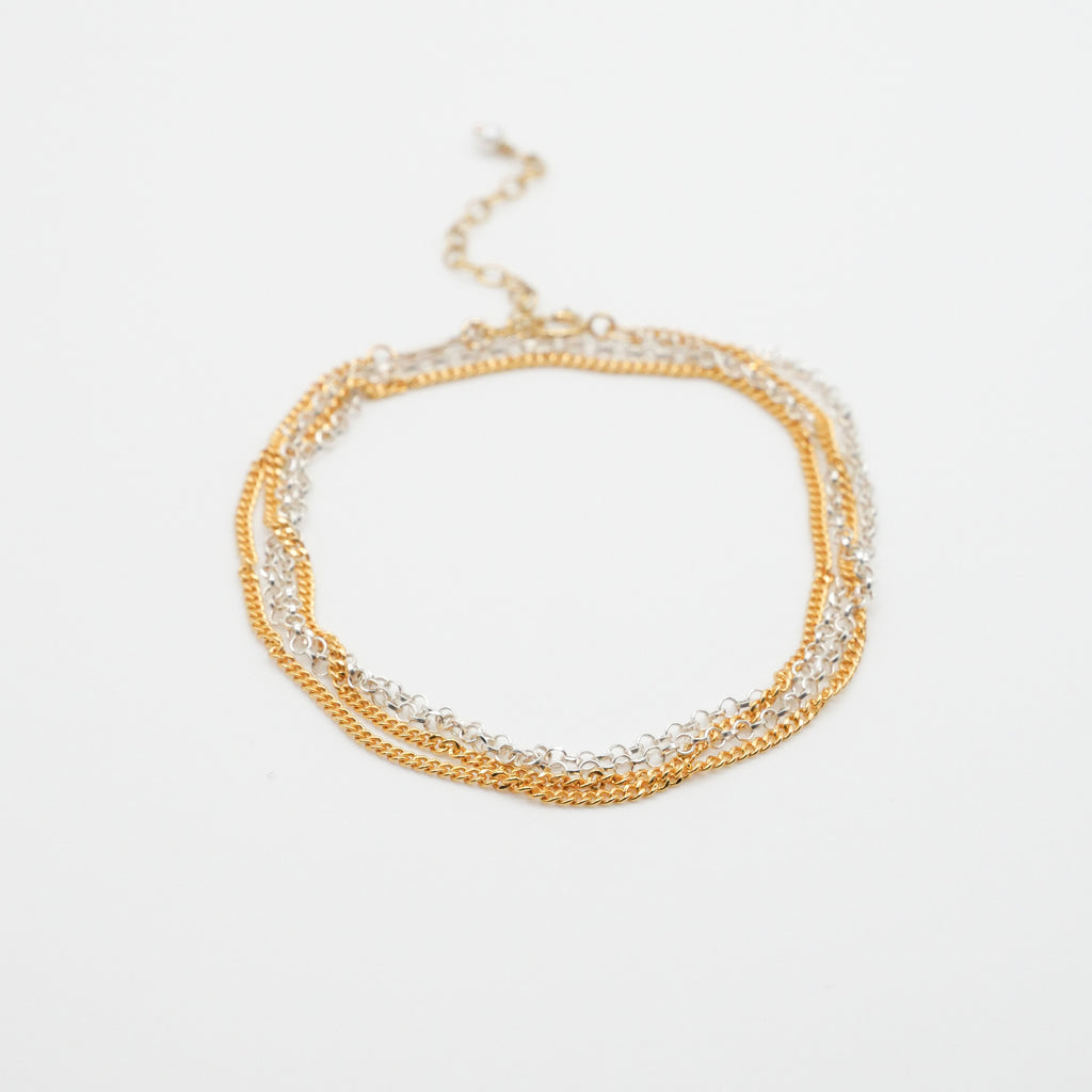 Collier double bracelet Amber