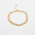 Collier double bracelet Amber