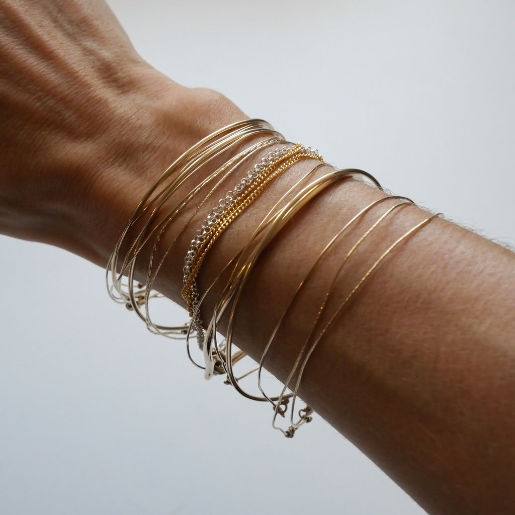 Collier double bracelet Amber