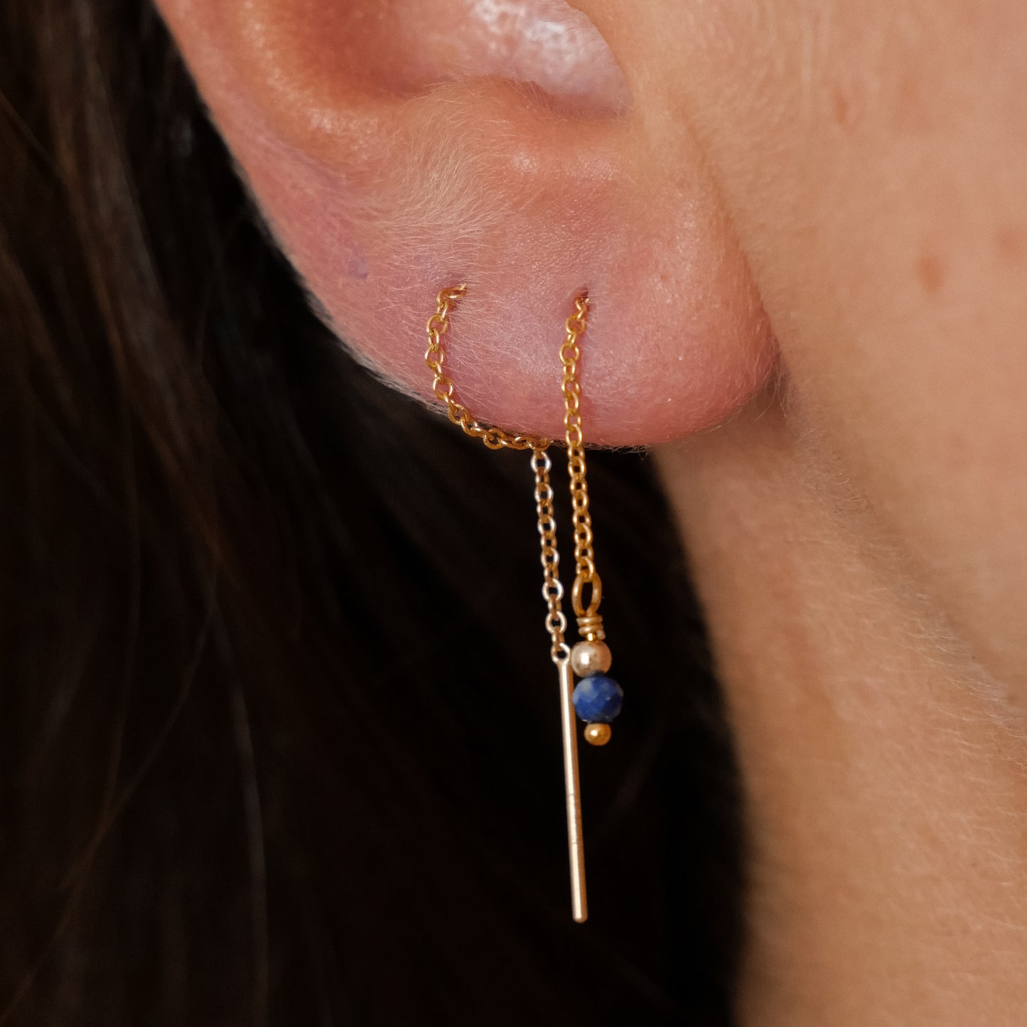 Mono boucle Gisèle - Lapis Lazuli
