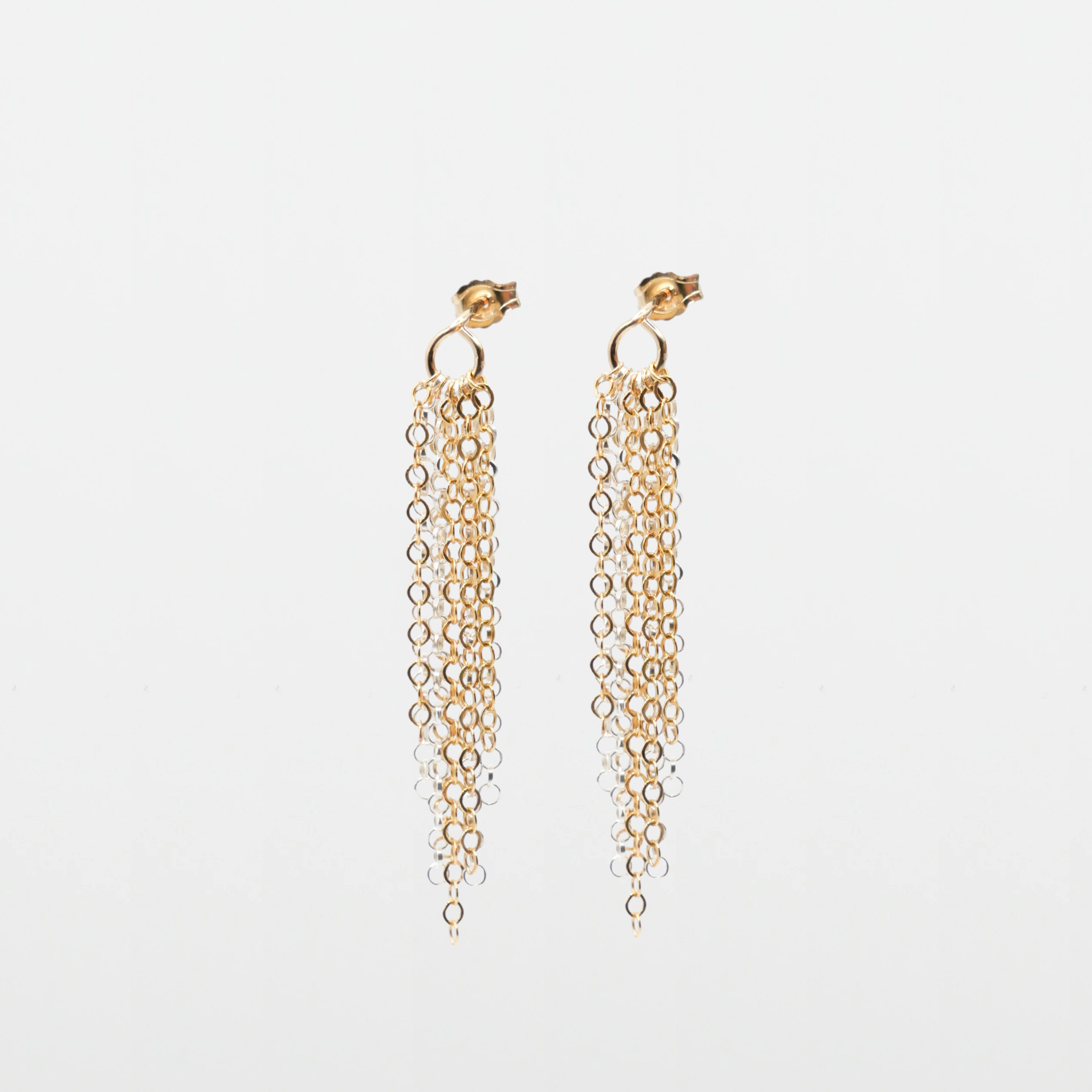 Boucles d'oreilles Comète - Or Laminé & Argent 925